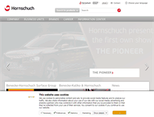 Tablet Screenshot of hornschuch.com